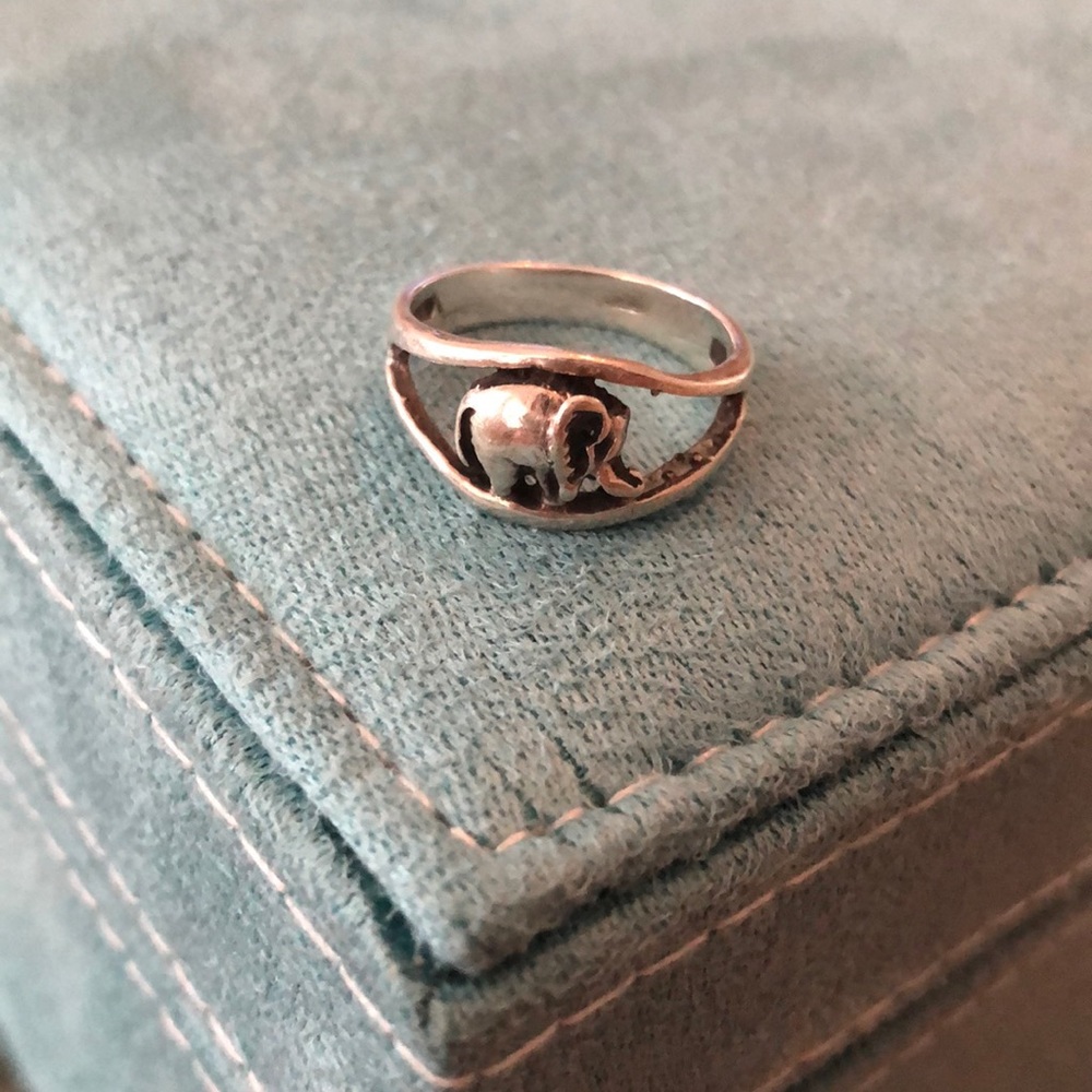 Silver Elephant ring